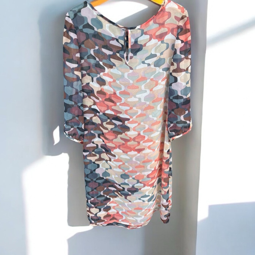 Just Taylor Sheer Dress Size 10 Cute !